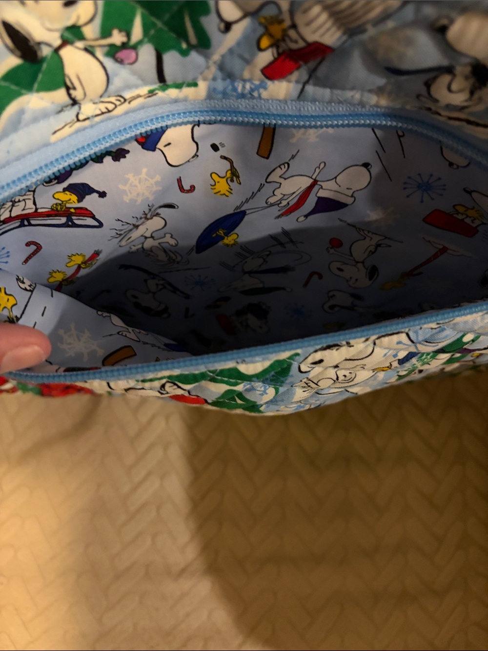 Vera Bradley x Peanuts Christmas Backpack New! - Picture 12 of 15